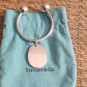 Tiffany & Co. Key Ring with Oval Tag